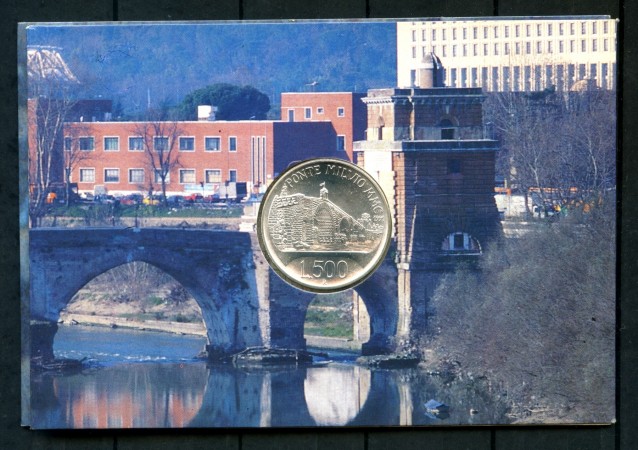 1991 - REPUBBLICA - 500 LIRE ARGENTO PONTE MILVIO - LOTTO/M28944