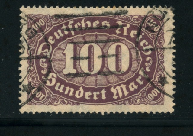 1922 - LOTTO/17788 - GERMANIA REICH - 100m. VIOLA SU CAMOSCIO - USATO