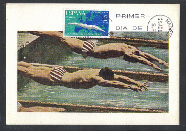 1970 - LBF/3711 - SPAGNA - CAMPIONATI DI NUOTO