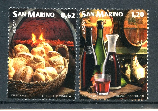 2005 - SAN MARINO - EUROPA  GASTRONOMIA - LOTTO/36710