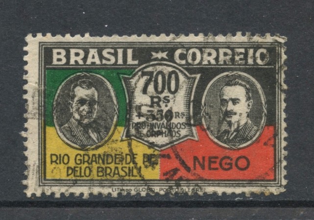 1931 - BRASILE - 700+350r. VITTIME DELLA RIVOLUZIONE - USATO - LOTTO/28872