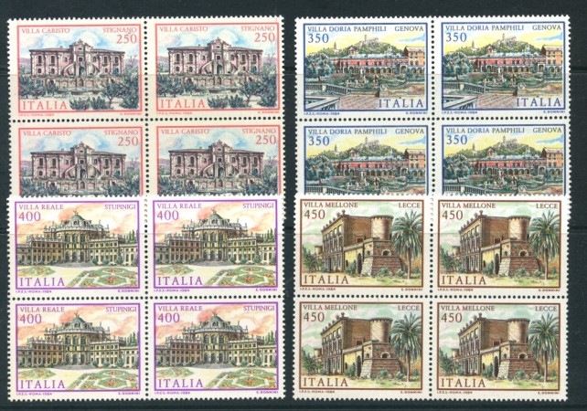 1984 - LOTTO/6818Q - REPUBBLICA - VILLE 4v. - QUARTINE  NUOVI