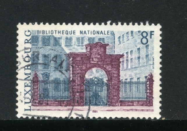 1981 - LUSSEMBURGO - EDIFICI BIBLIOTECA - USATO - LOTTO/31974