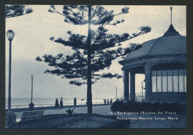 BORDIGHERA - LOTTO/16939 - 1953 - PADIGLIONE MUSICA LUNGO MARE