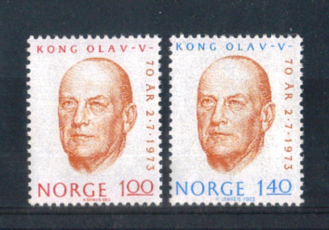 1973 - LOTTO/NORV621CPN - NORVEGIA - COMPLEANNO RE OLAV - NUOVI