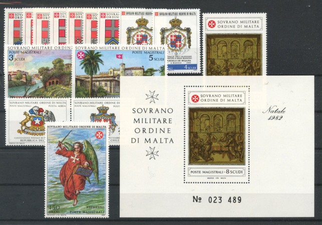 1982 - SMOM - LOTTO/42961 - ANNATA COMPLETA 15 v. + 1 FOGLIETTO NUOVI