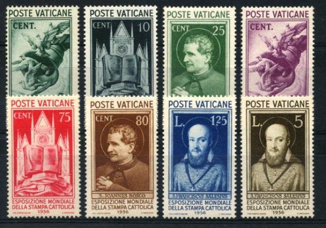 1936 - LOTTO/12094 - VATICANO - STAMPA CATTOLICA 8v. - NUOVI