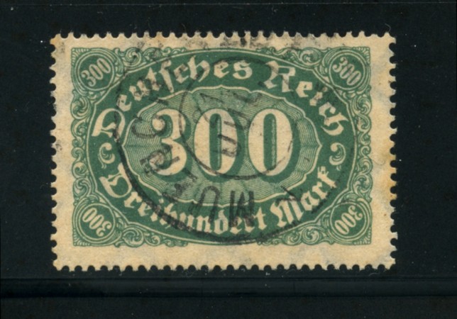 1922 - LOTTO/17790 - GERMANIA REICH  - 300m. VERDE SU CAMOSCIO - USATO