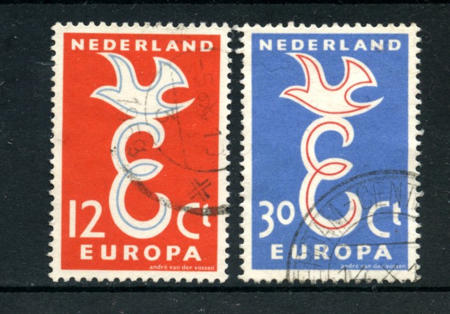 1958 - LOTTO/22671U - OLANDA - EUROPA 2v. - USATI
