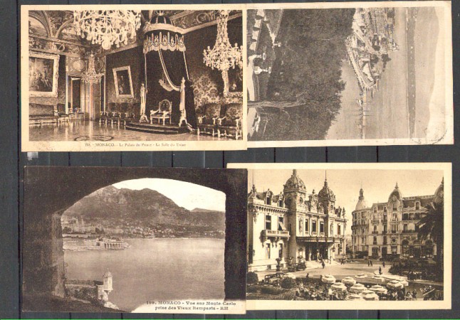 MONTECARLO/MONACO - 1928/33 - LOTTO/10737 -  4 CARTOLINE ILLUSTRATE