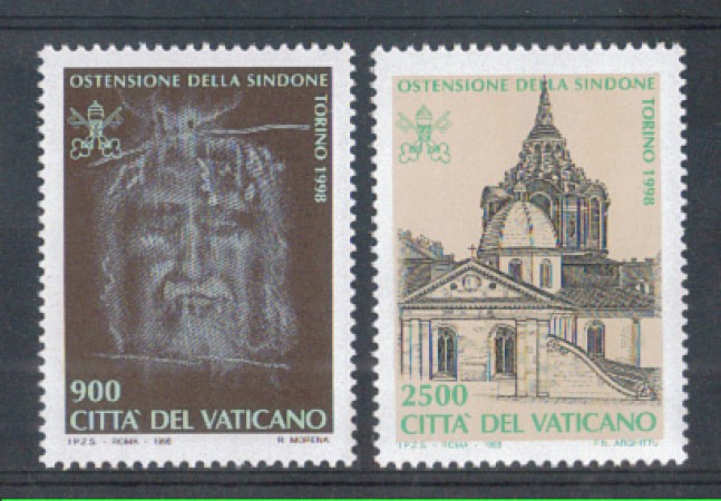 1998 - LOTTO/5737 - VATICANO - SACRA SINDONE 2v. - NUOVI
