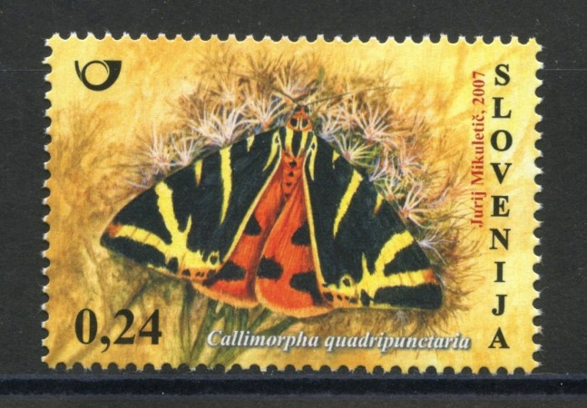 2007 - SLOVENIA - FARFALLE - NUOVO - LOTTO/34350