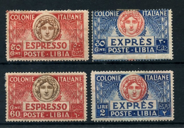 1921/1923 - LIBIA - ESPRESSI 4v. - LINGUELLATI - LOTTO/25334
