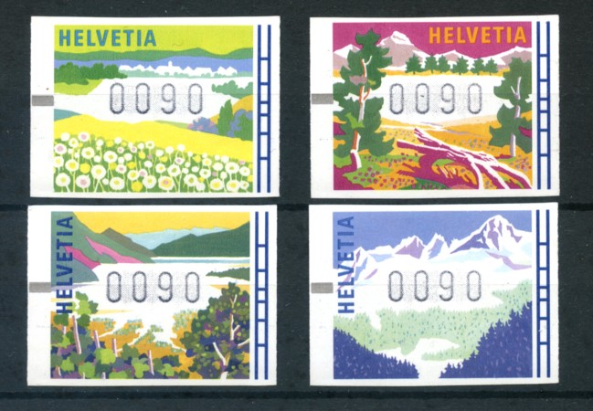 1996 - LOTTO/23827 - SVIZZERA - 4 STAGIONI X DISTRIBUTORI - NUOVI