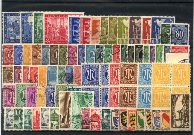 GERMANIA OCCUPAZIONI - LOTTO/47942 - COLLEZIONE DI 100 FRANCOBOLLI NUOVI E/O USATI