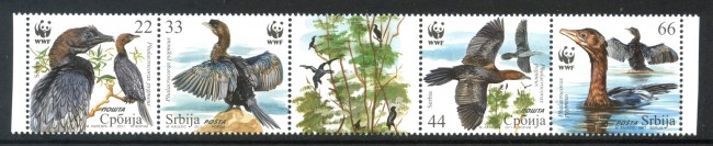 2011 - SERBIA REPUBBLICA - PROTEZIONE NATURA CORMORANI  4v. - NUOVI - LOTTO/35172
