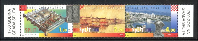 1995 - CROAZIA - CITTA' DI SPLIT 3v. - NUOVI - LOTTO/32649