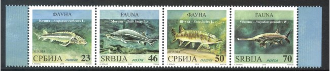 2018 - SERBIA REPUBBLICA - PESCI D'ACQUA  DOLCE 4v. - NUOVI - LOTTO/35353