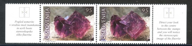 2001 - SLOVENIA - MINERALI  2v. - NUOVI - LOTTO/34141