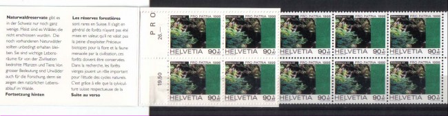 1998 - L/1577 - SVIZZERA - LIBRETTO PRO PATRIA - NUOVO