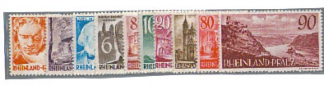 GERMANIA - RENANIA PALATINATO - 1948/49 - LOTTO/4060 - SOGGETTI