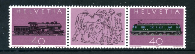 1982 - LOTTO/23601 - SVIZZERA - FERROVIA DEL GOTTARDO 2v. - NUOVI