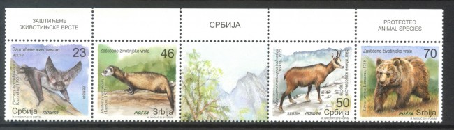 2019 - SERBIA REPUBBLICA - ANIMALI IN ESTINZIONE  4v. - NUOVI - LOTTO/35389