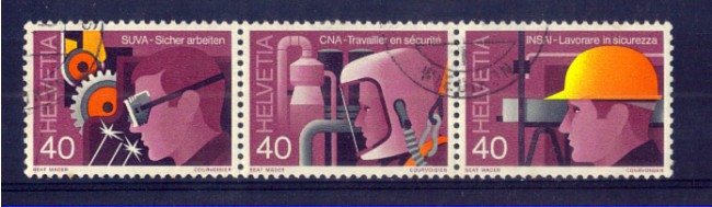 1978 - LOTTO/SVI1066CPUT - SVIZZERA - LAVORO TRITTICO - USATO