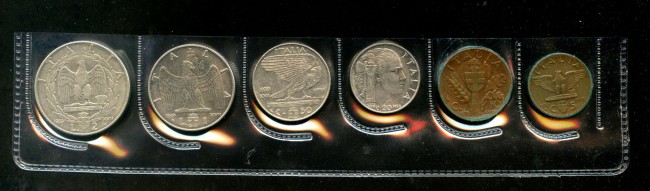 1939 ( XVII°) - REGNO - LOTTO/M42913 - ANNATA COMPLETA DI 6 MONETE