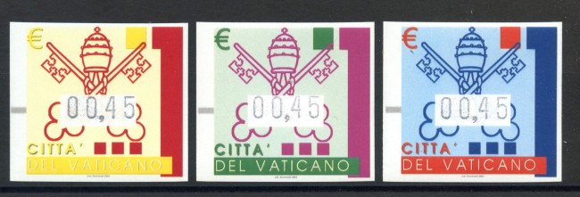 2004 - VATICANO - FRANCOBOLLI AUTOMATICI 3v. - LOTTO/36794