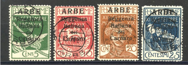 1920 - FIUME ARBE - LOTTO/39744 - FRANCOBOLLI SOPRASTAMPATI  ARBE - USATI