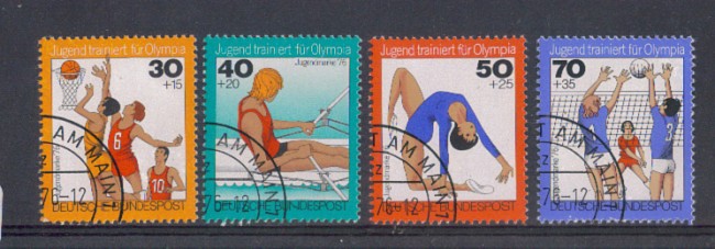 1976 - LOTTO/5309U - GERMANIA FEDERALE - SPORT 4v.
