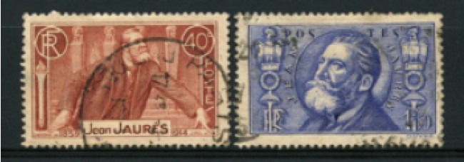 1936 - LOTTO/11778 - FRANCIA - JEAN JAURES 2v . USATI