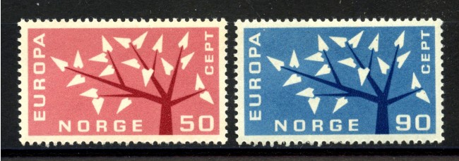 1962 - NORVEGIA - LOTTO/41206 - EUROPA 2v. - NUOVI