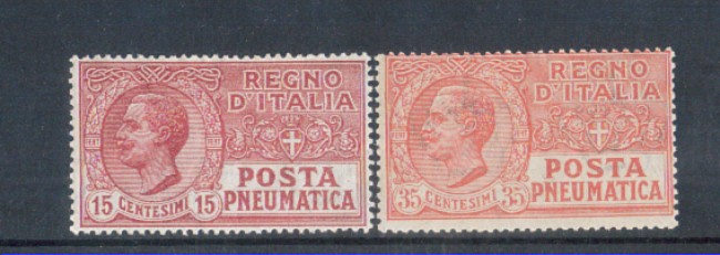 1927/28 - LOTTO/10930 - REGNO - POSTA PNEUMATICA 2v. - LING.