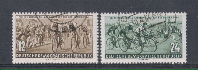 1954 - LOTTO/5166 - GERMANIA ORIENTALE - CORSA CICLISTICA 2v.