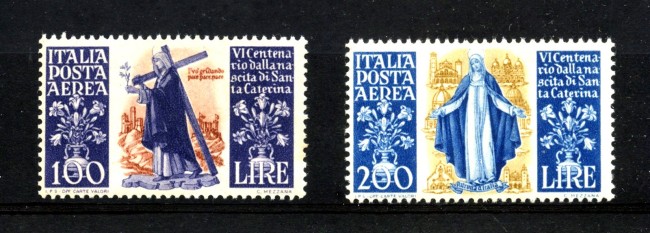 1948 - REPUBBLICA - LOTTO/6047 - S. CATERINA POSTA AEREA 2v. - NUOVI