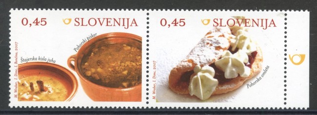2007 - SLOVENIA - GASTRONOMIA 2v. - NUOVI - LOTTO/34363