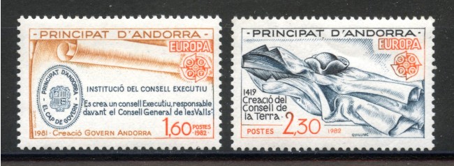 1982 - ANDORRA FRANCESE - LOTTO/41424 - EUROPA 2v. - NUOVI
