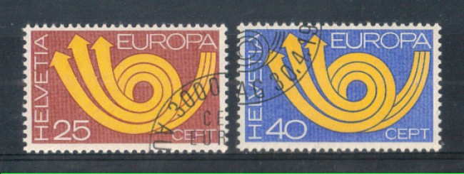 1973 - LOTTO/SVI925CPU - SVIZZERA - EUROPA 2v. - USATI