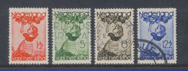 1935 - LOTTO/8678U - OLANDA - PRO INFANZIA 4v. - USATI