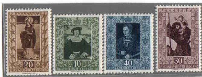 1953 - LOTTO/3574 - LIECHTENSTEIN - QUADRI IV° SERIE