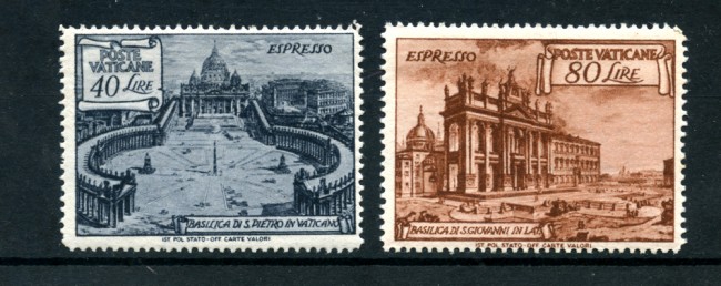 1949 - LOTTO/24017 - VATICANO - BASILICHE ROMANE ESPRESSI 2v. - NUOVI