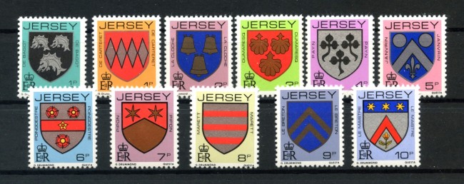 1981 - JERSEY - STEMMI POSTA ORDINARIA 11v. - NUOVI - LOTTO/32507