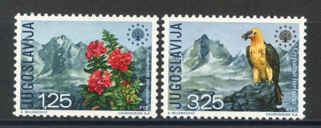 1970 - JUGOSLAVIA - PROTEZIONE DELLA NATURA 2v. NUOVI - LOTTO/34786
