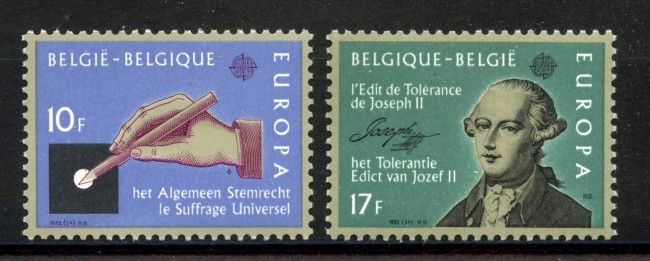 1982 - BELGIO - LOTTO/41429 - EUROPA 2v. - NUOVI