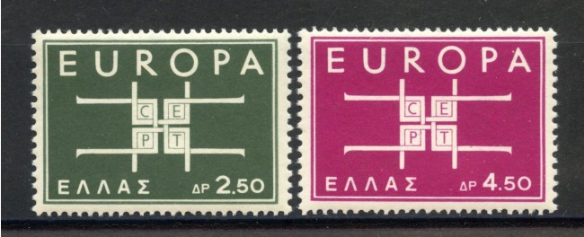 1963 - GRECIA - LOTTO/41166 - EUROPA 2v. - NUOVI