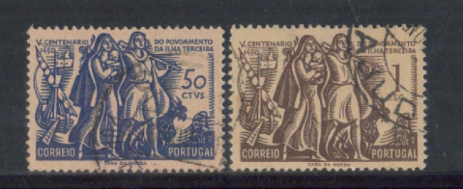 1951 - LOTTO/9737U - PORTOGALLO - ISOLA DI TERCEIRA 2v. USATI