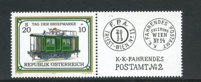 2001 - AUSTRIA - LOTTO/41907 - GIORNATA FRANCOBOLLO - NUOVO