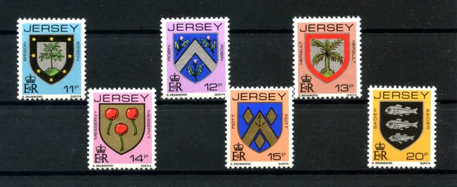 1981 - JERSEY - STEMMI POSTA ORDINARIA 6v. - NUOVI - LOTTO/32508
